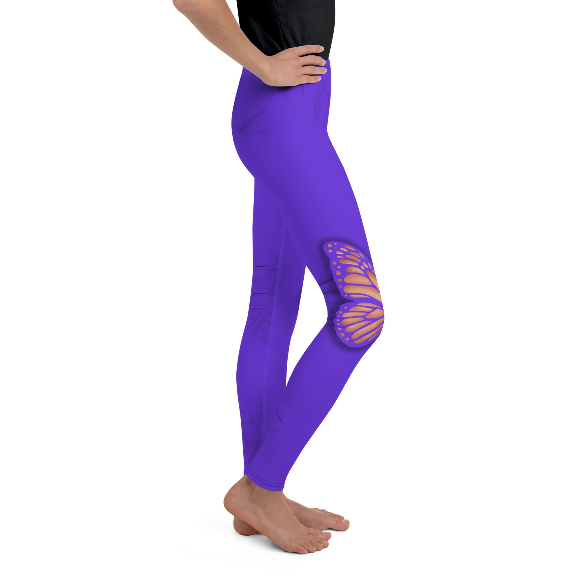 Butterfly Cut Out Youth Leggings