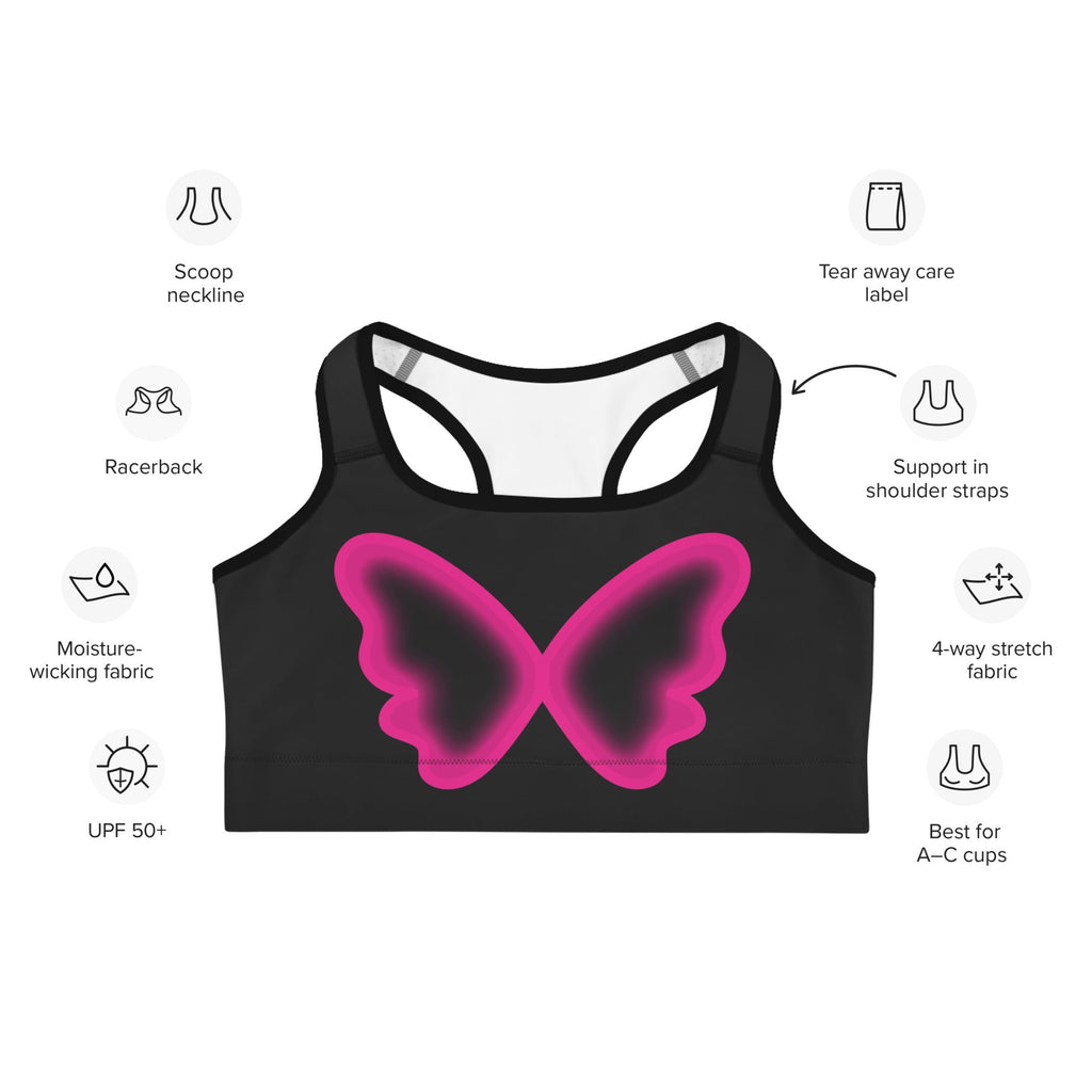 Butterfly Shaped Sports Bra