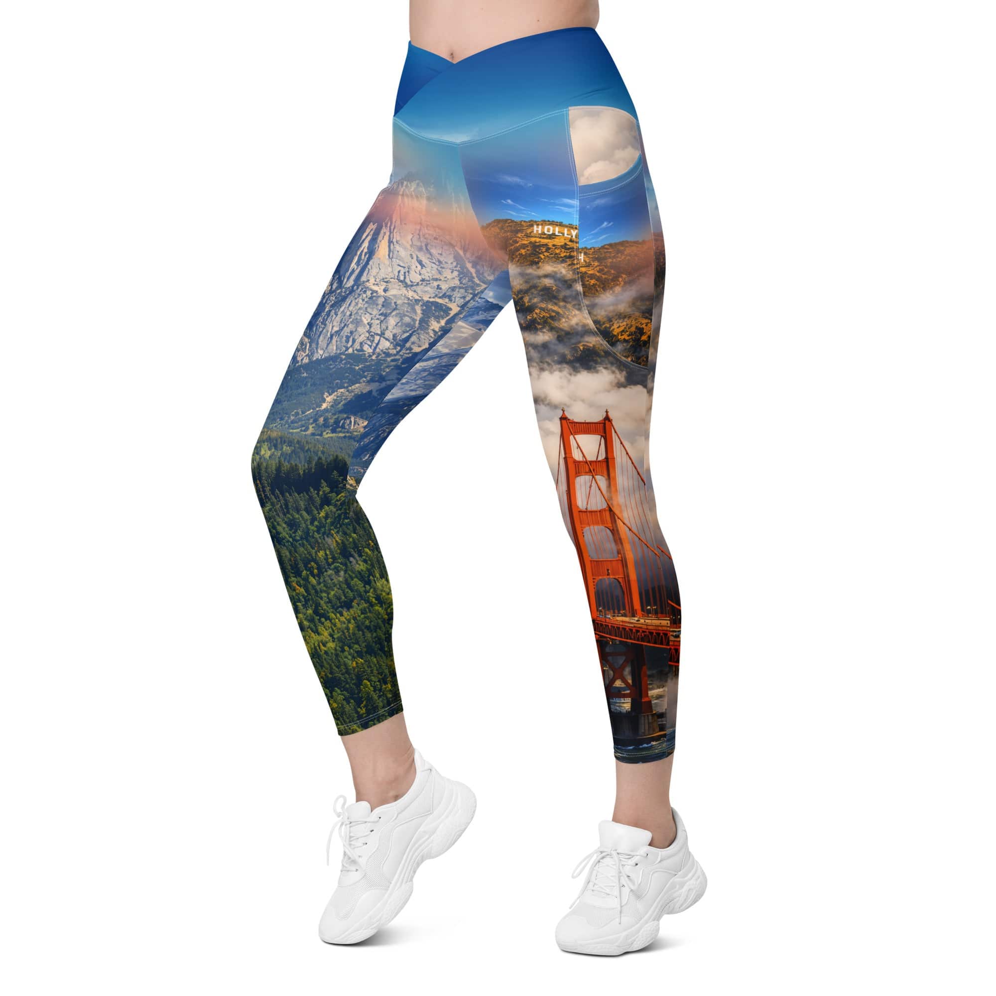 California Crossover Leggings With Pockets