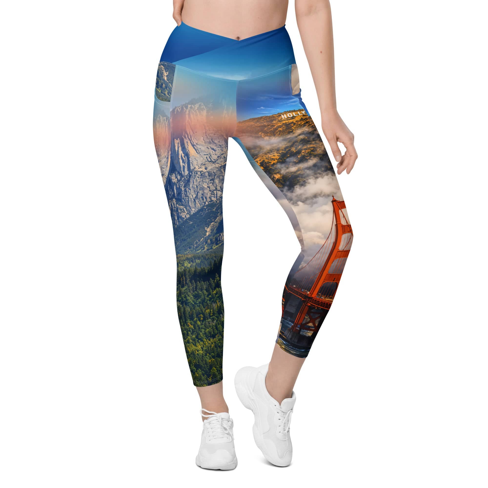 California Crossover Leggings With Pockets