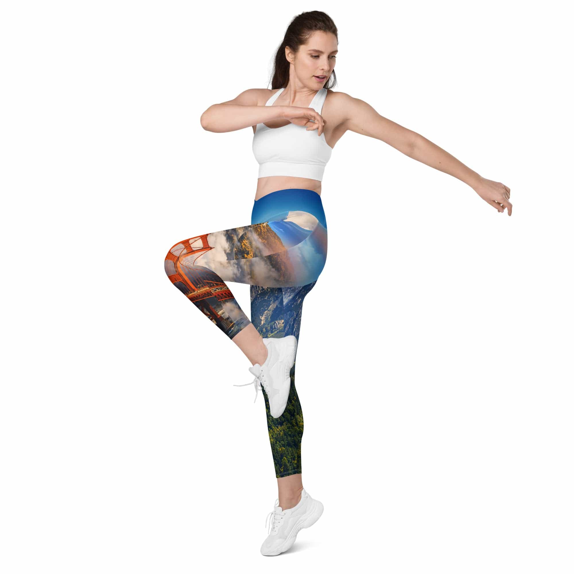 California Crossover Leggings With Pockets