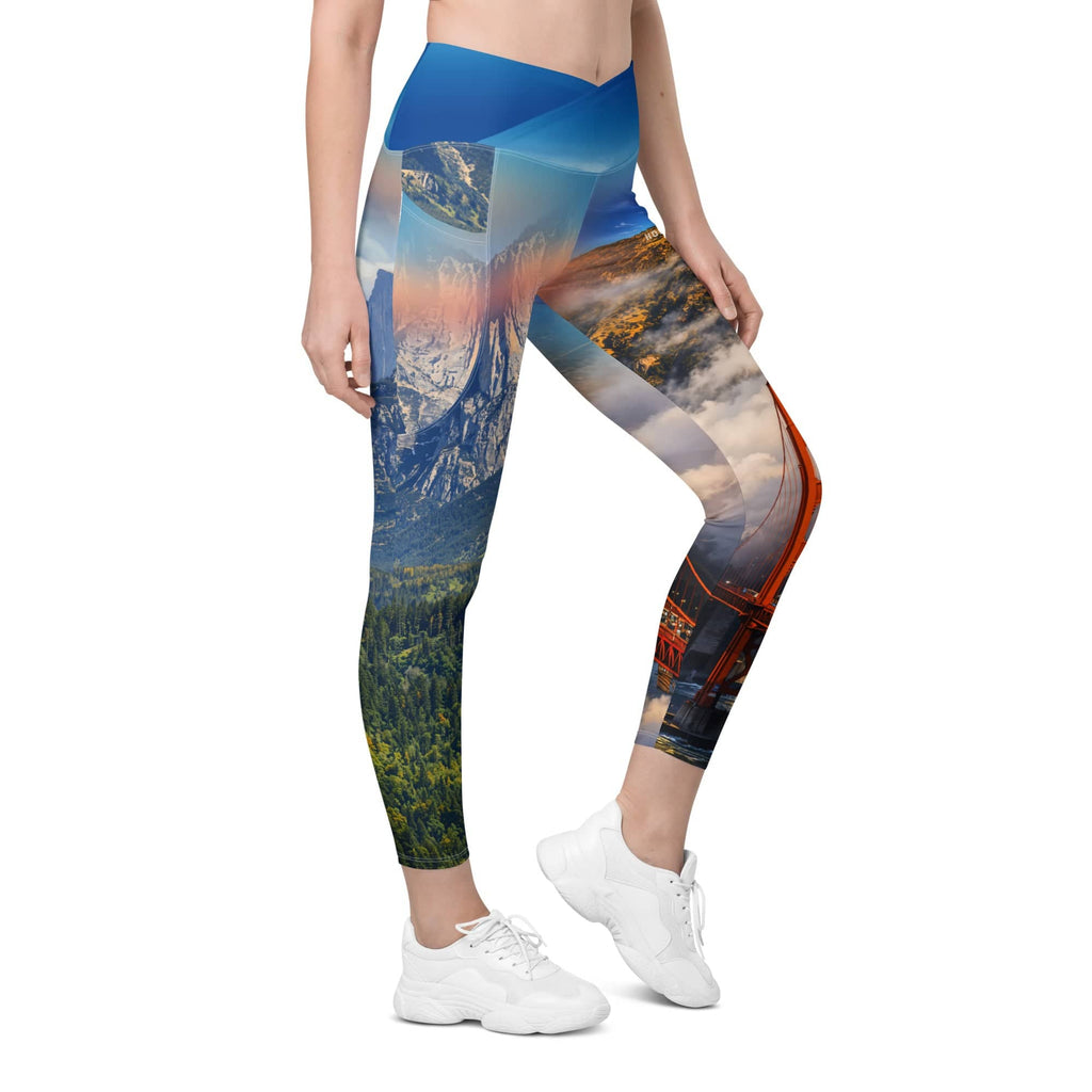California Crossover Leggings With Pockets