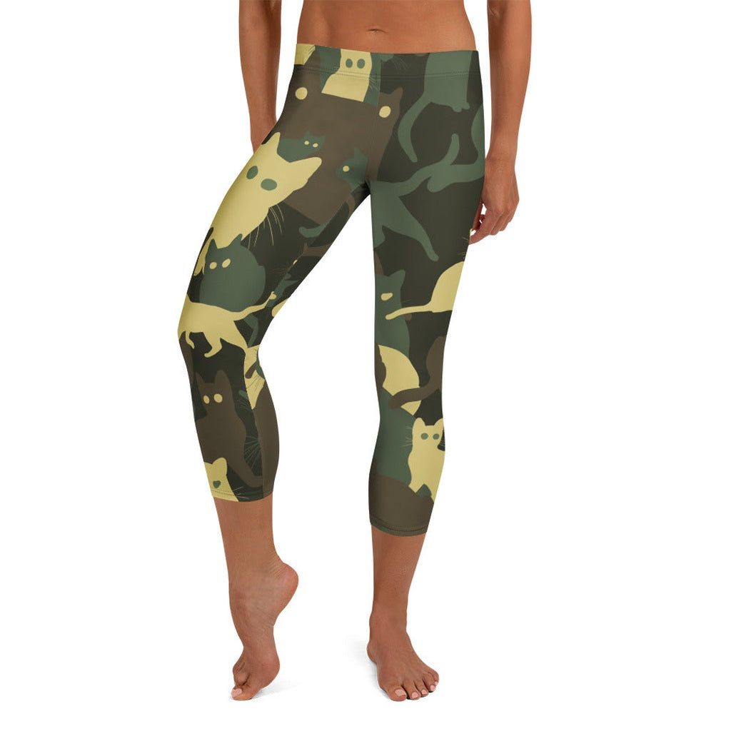 Camo Kitties Capris