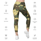 Camo Kitties Leggings With Pockets