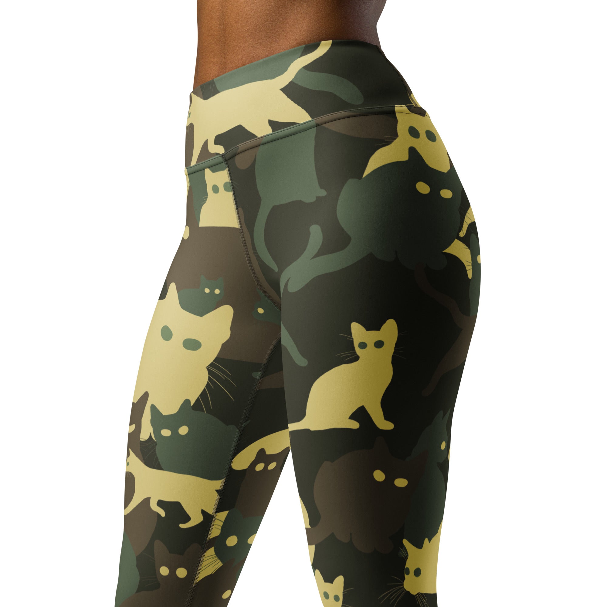 Camo Kitties Yoga Leggings