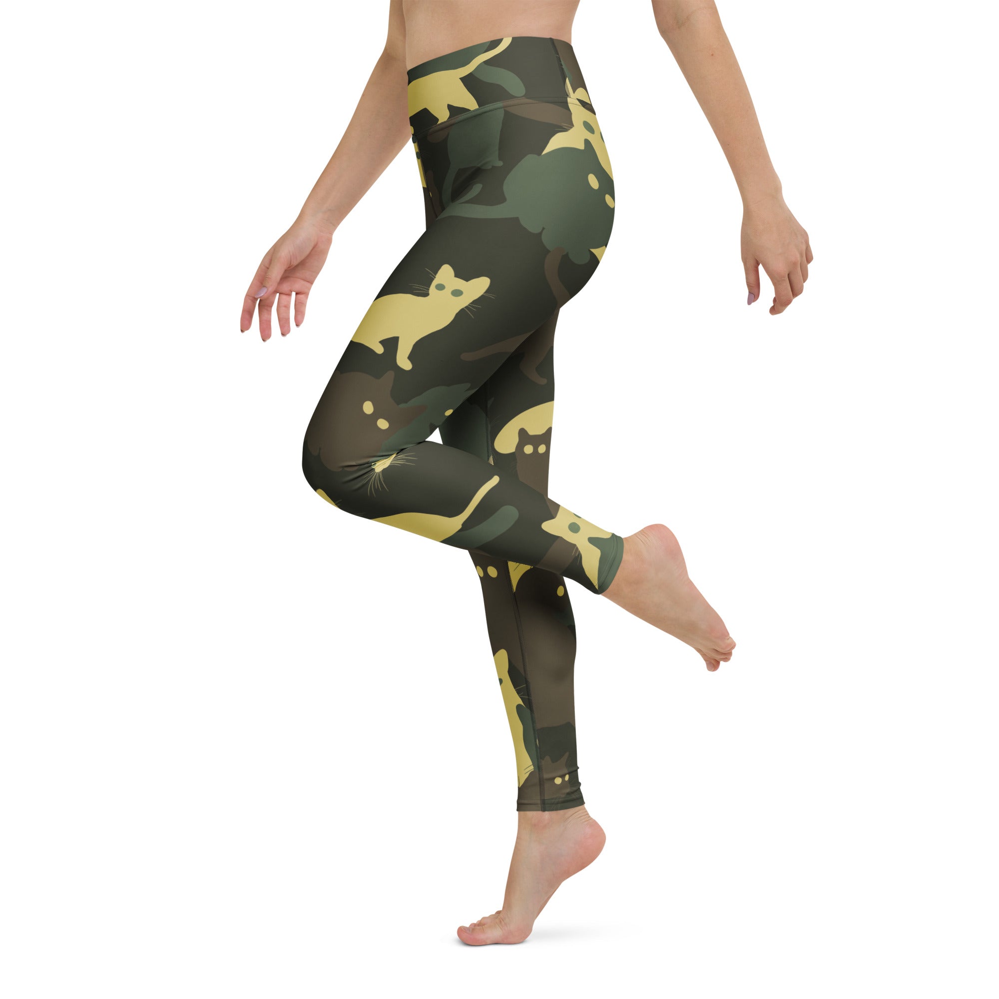 Camo Kitties Yoga Leggings