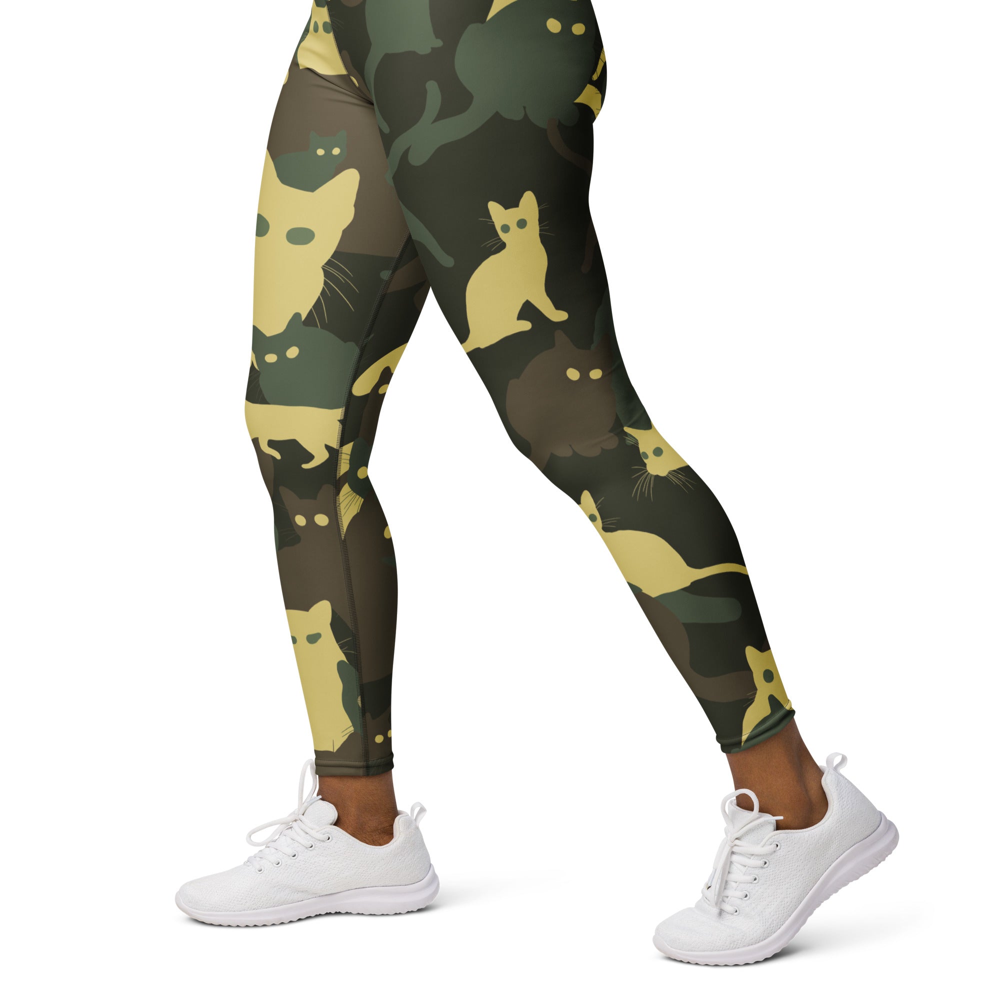 Camo Kitties Yoga Leggings