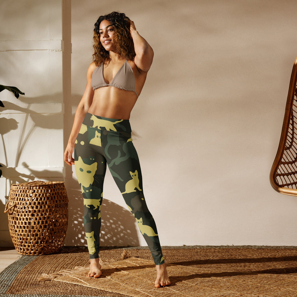 Camo Kitties Yoga Leggings