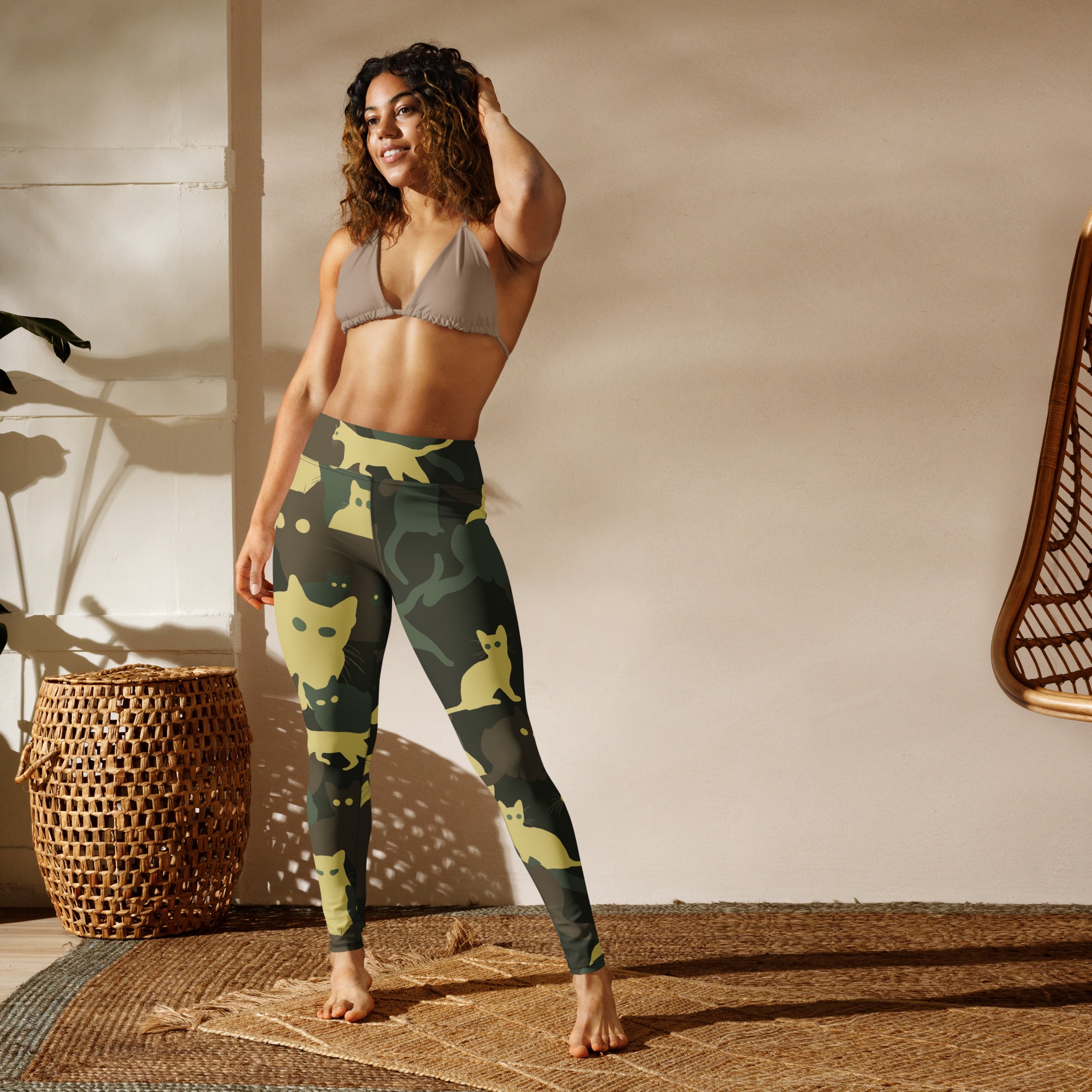 Camo Kitties Yoga Leggings