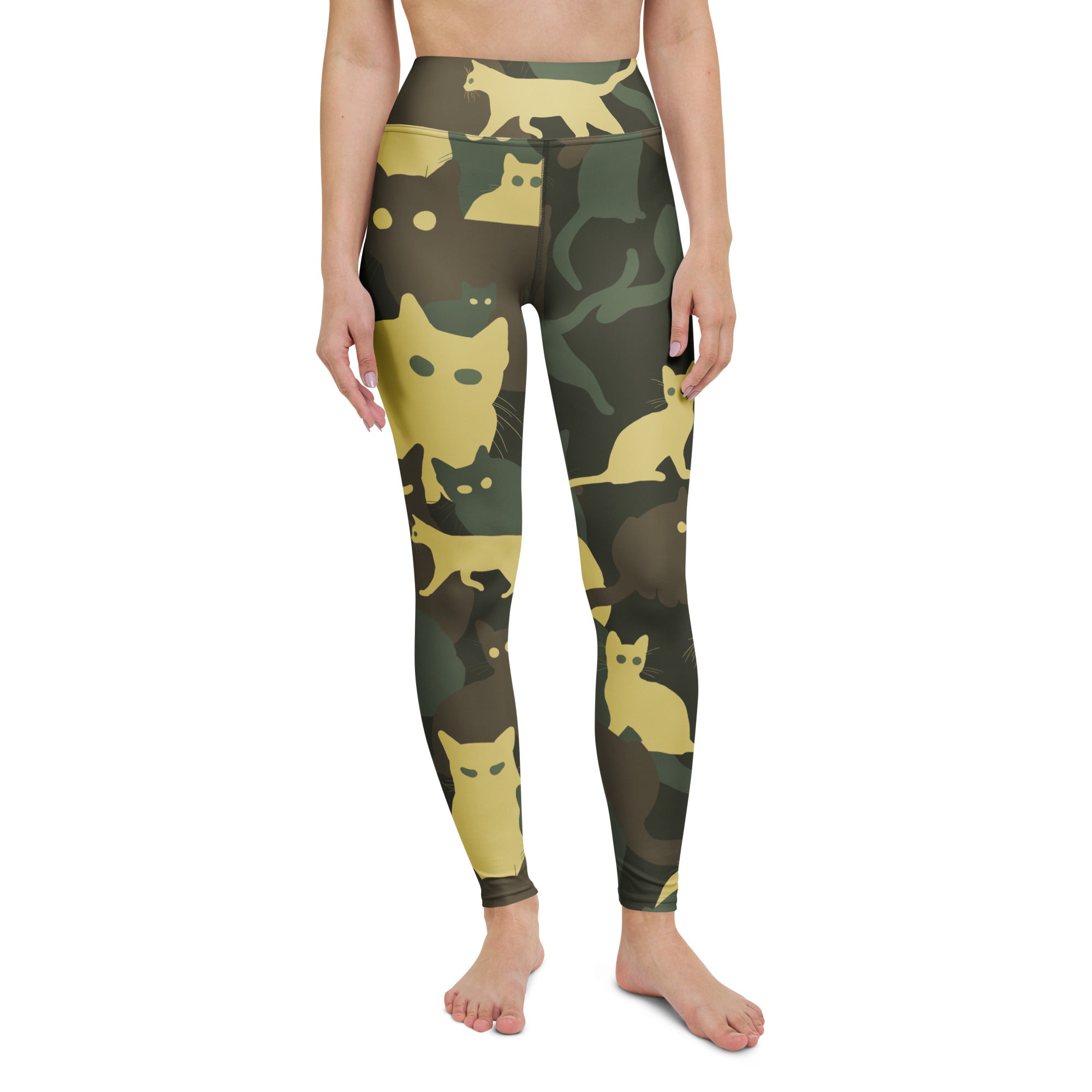 Camo Kitties Yoga Leggings