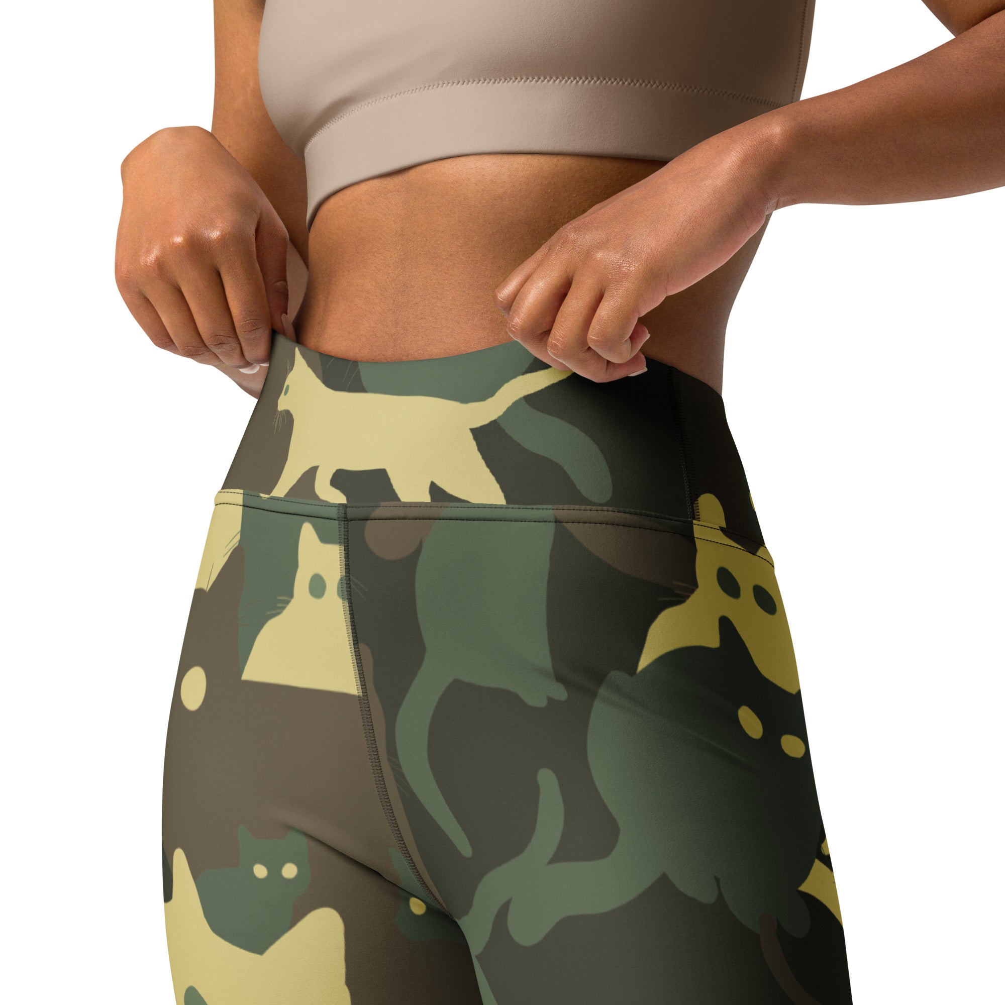Camo Kitties Yoga Leggings