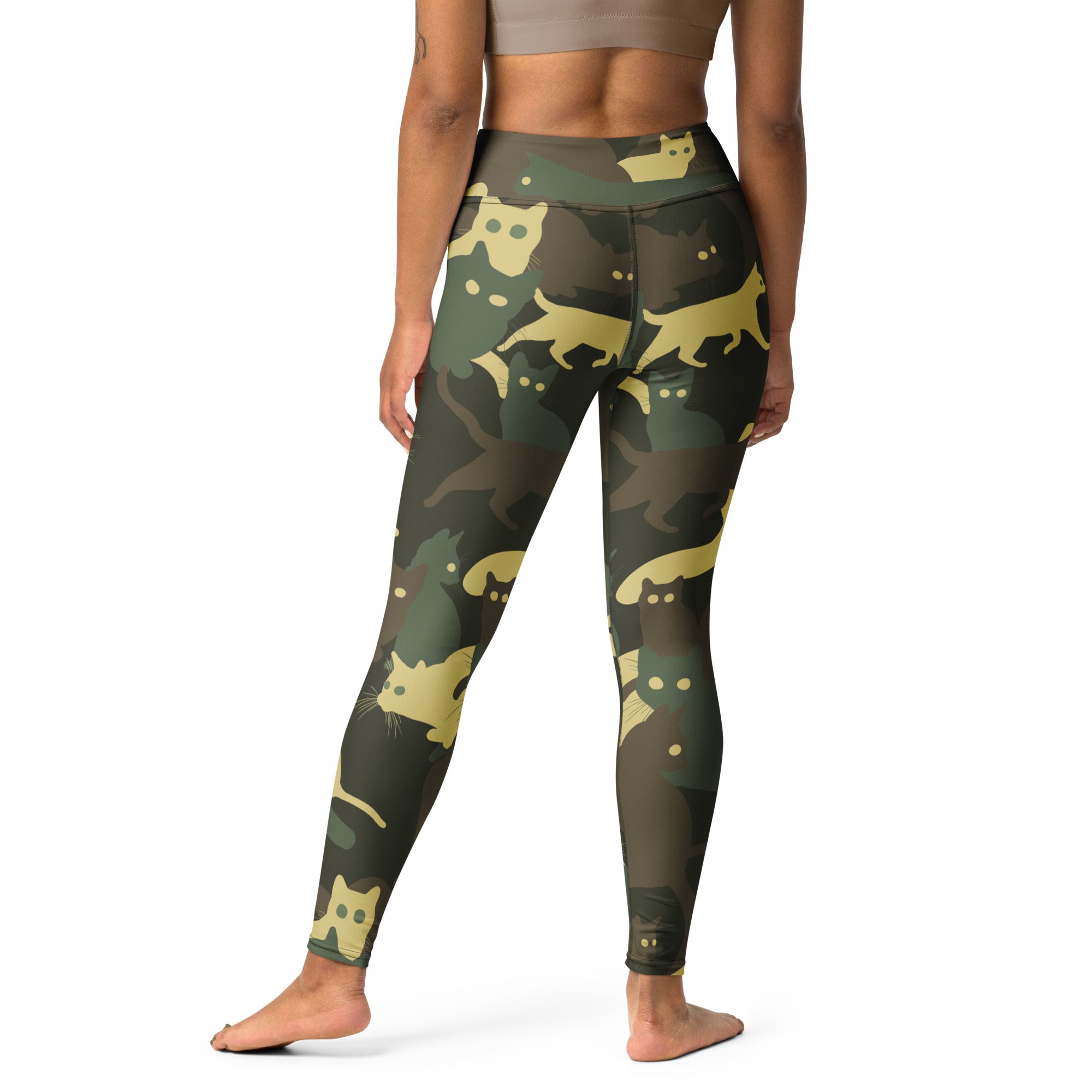 Camo Kitties Yoga Leggings