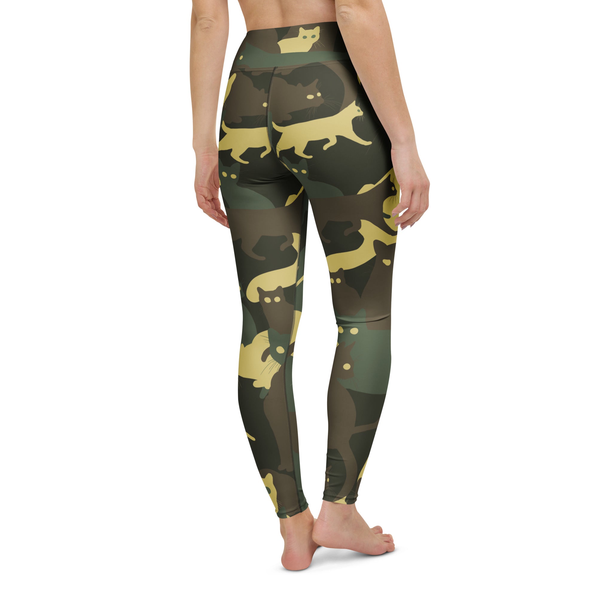 Camo Kitties Yoga Leggings