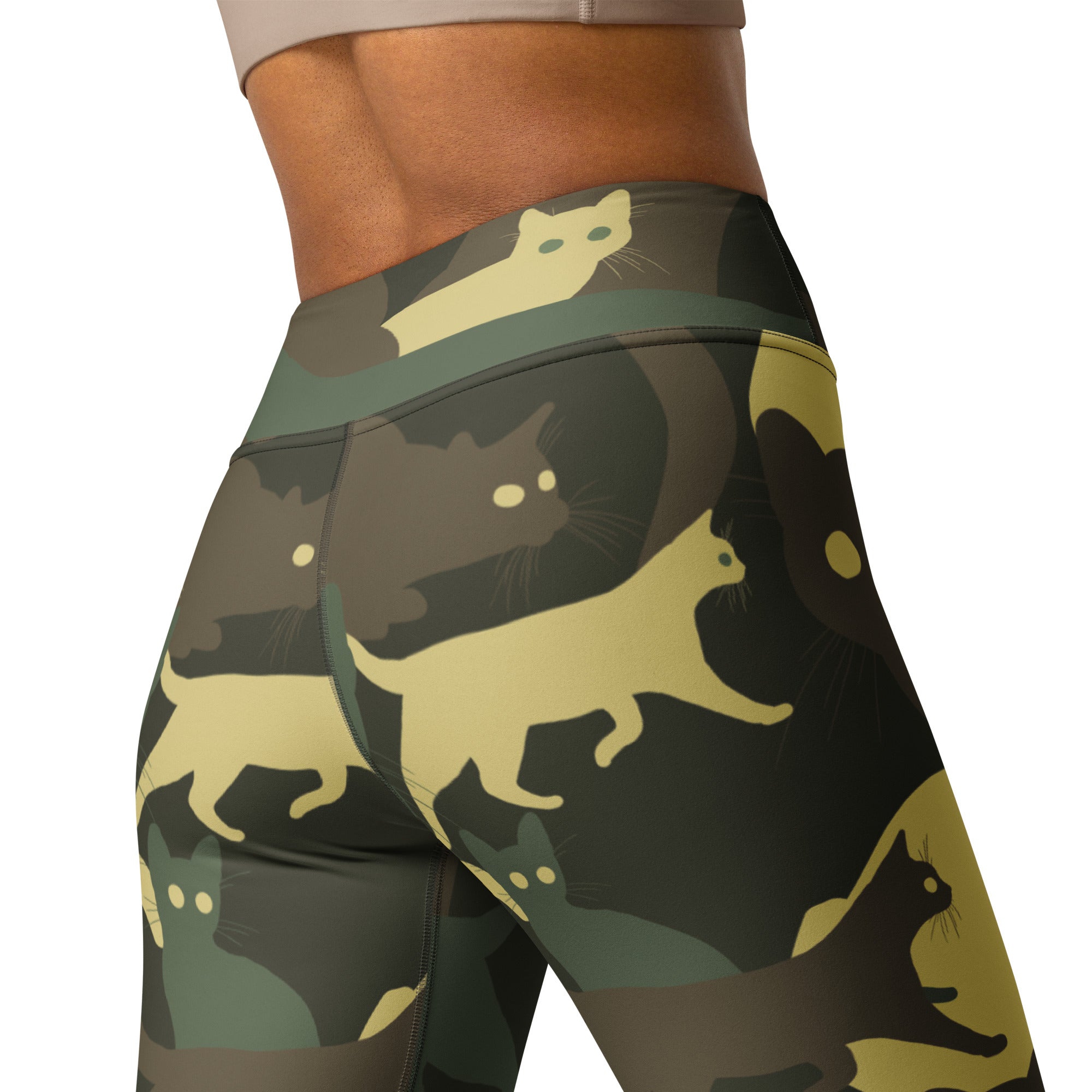 Camo Kitties Yoga Leggings