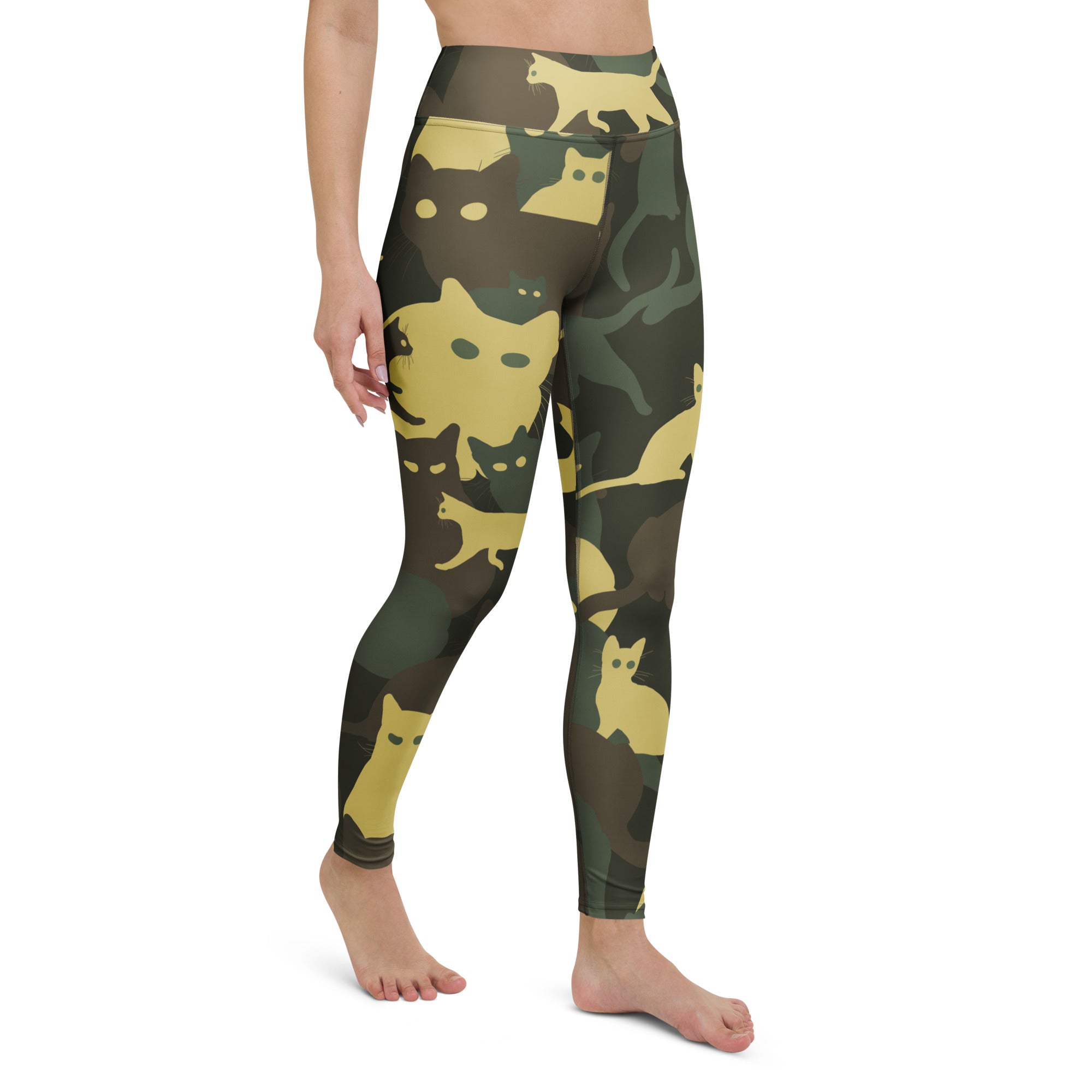 Camo Kitties Yoga Leggings
