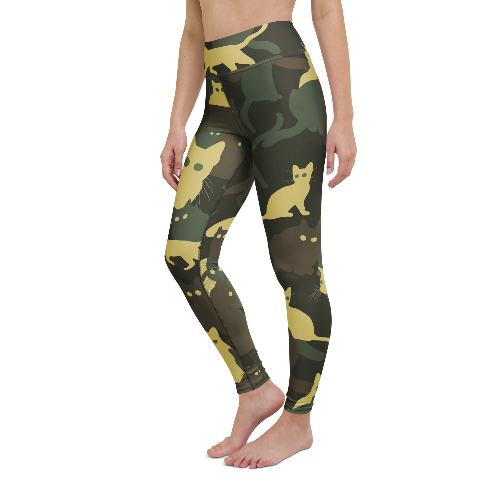 Camo Kitties Yoga Leggings