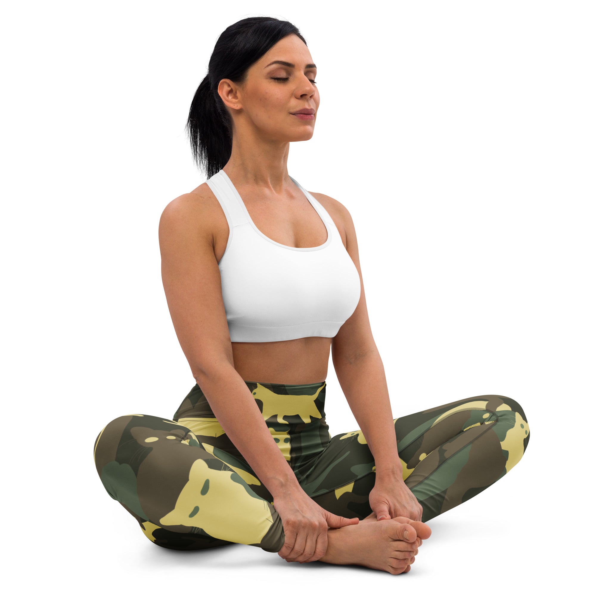 Camo Kitties Yoga Leggings