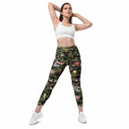 Camo Patch Leggings With Pockets