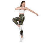 Camo Patch Leggings With Pockets