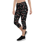 Candy Cane & Snowflake Capris
