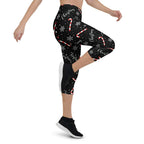 Candy Cane & Snowflake Capris