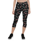 Candy Cane & Snowflake Capris