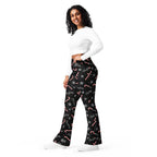 Candy Cane & Snowflake Flare Leggings