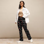 Candy Cane & Snowflake Flare Leggings