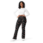 Candy Cane & Snowflake Flare Leggings