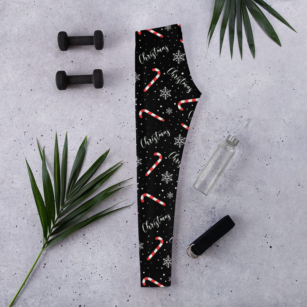 Candy Cane & Snowflake Leggings