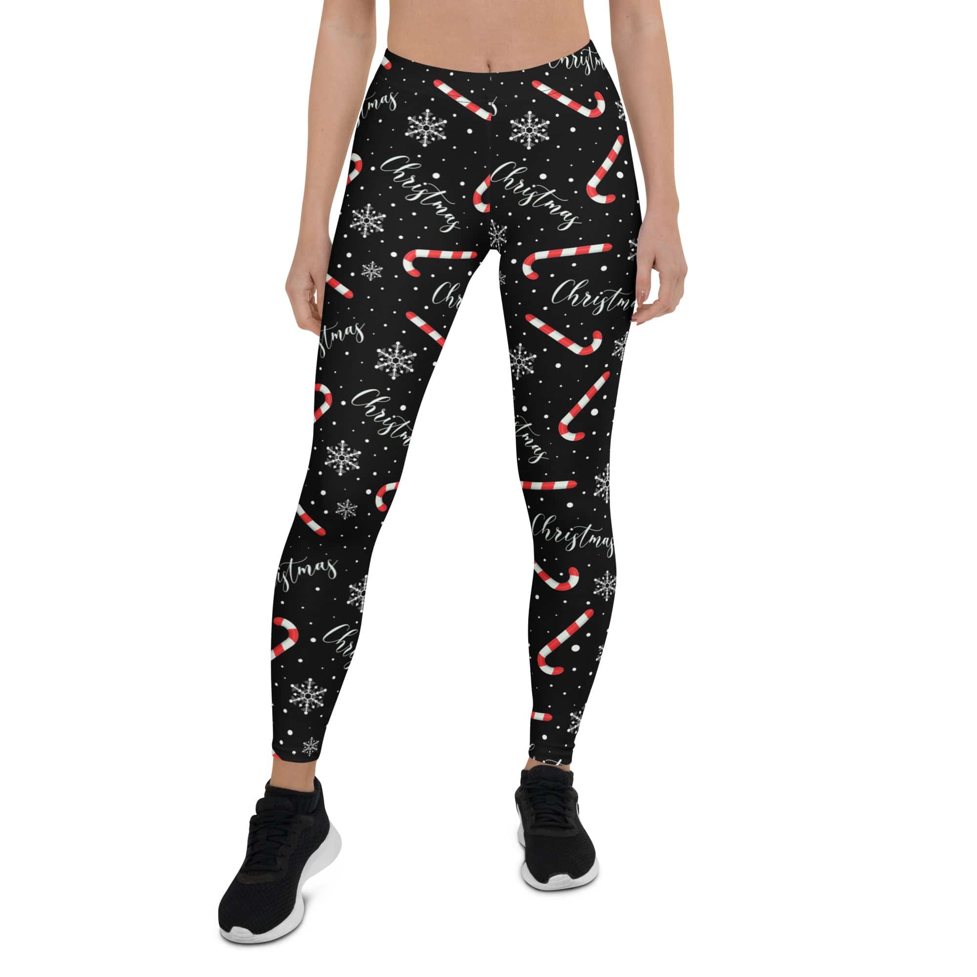 Candy Cane & Snowflake Leggings