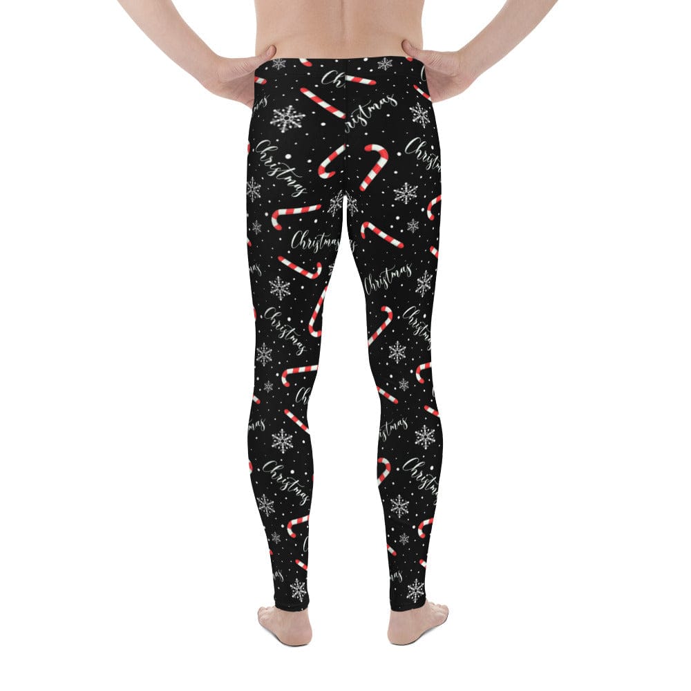 Candy Cane & Snowflake Men's Leggings