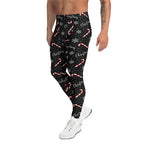 Candy Cane & Snowflake Men's Leggings