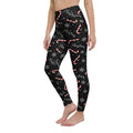 Candy Cane & Snowflake Yoga Leggings