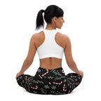 Candy Cane & Snowflake Yoga Leggings