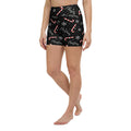 Candy Cane & Snowflake Yoga Shorts