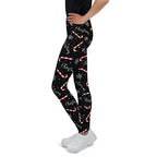 Candy Cane & Snowflake Youth Leggings