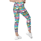Candy Cotton Skull Leggings With Pockets