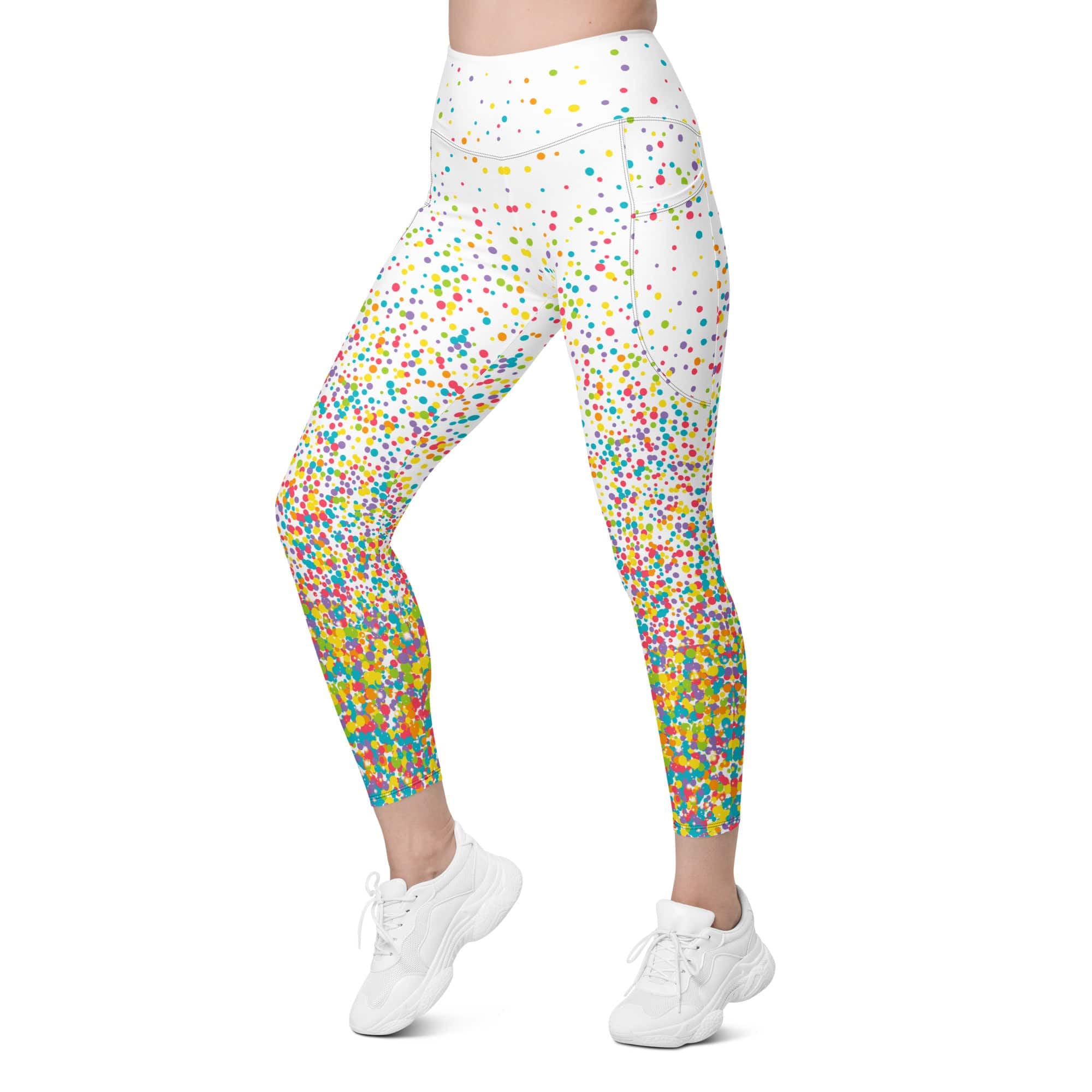Candy Splash Ombre Leggings With Pockets