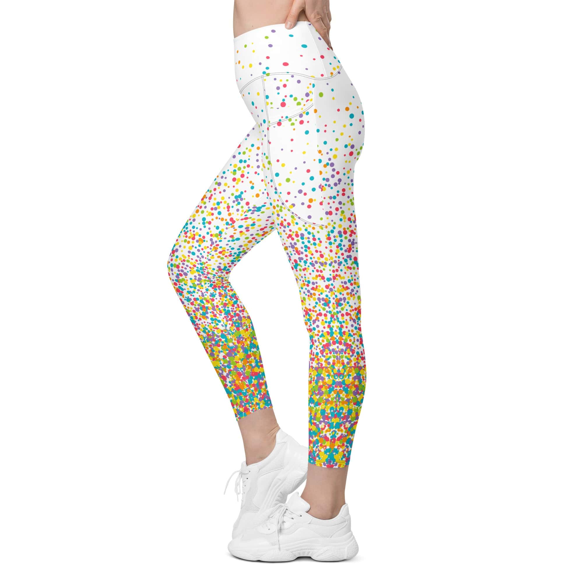 Candy Splash Ombre Leggings With Pockets