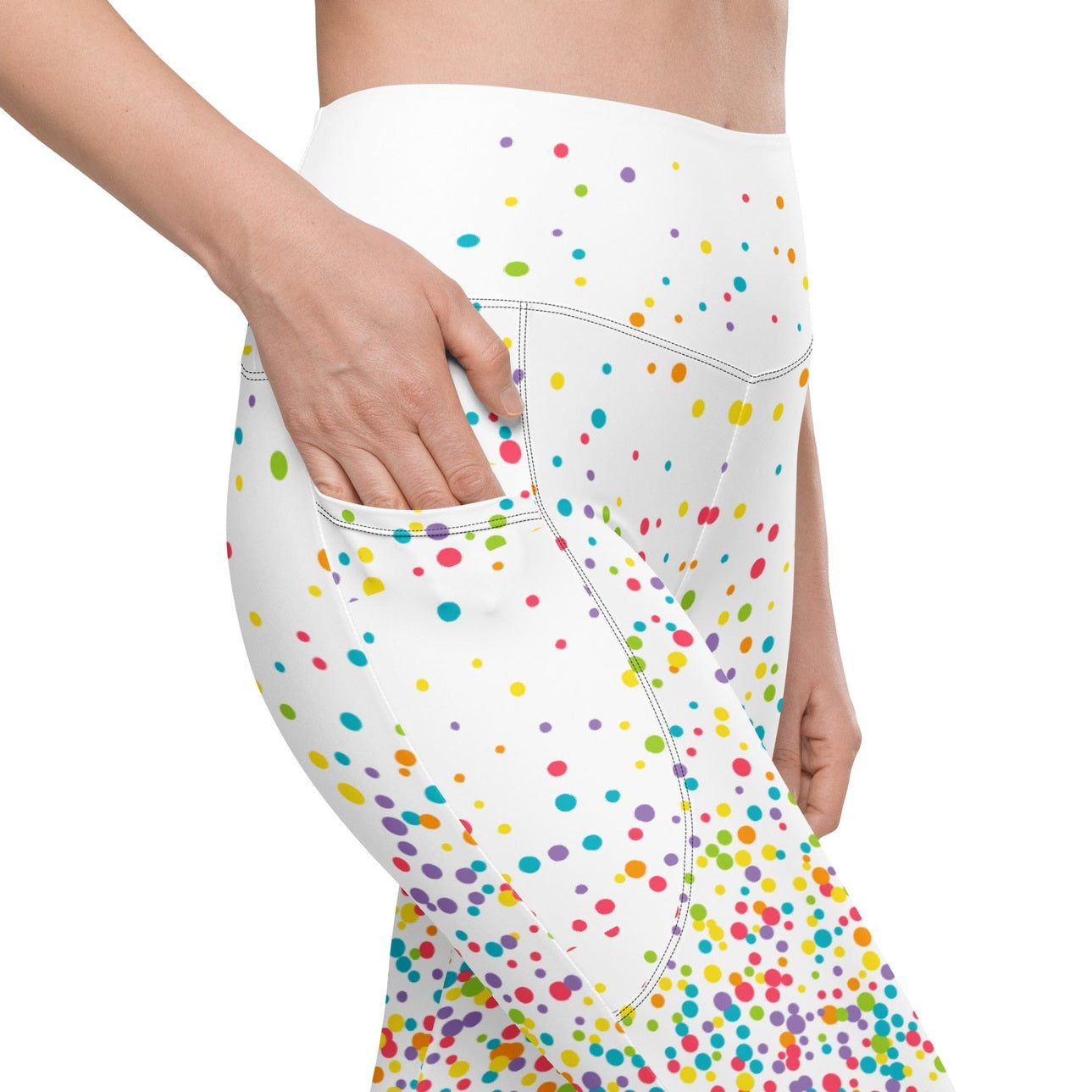 Candy Splash Ombre Leggings With Pockets