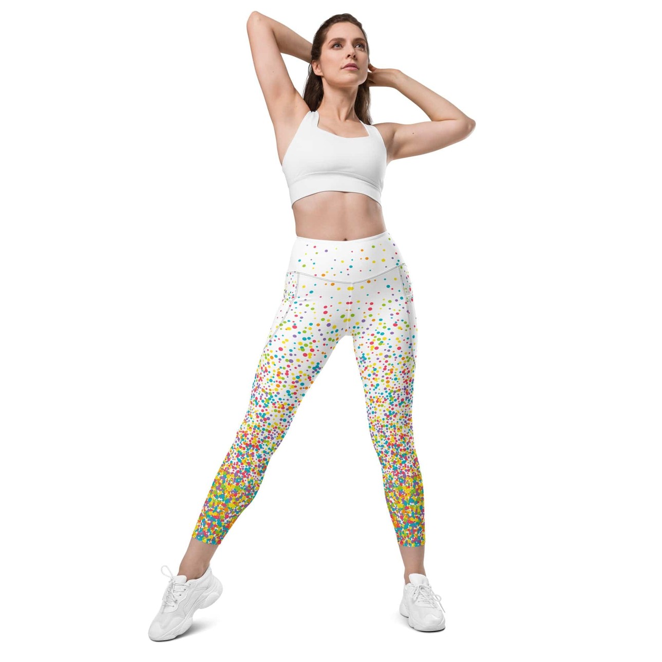 Candy Splash Ombre Leggings With Pockets