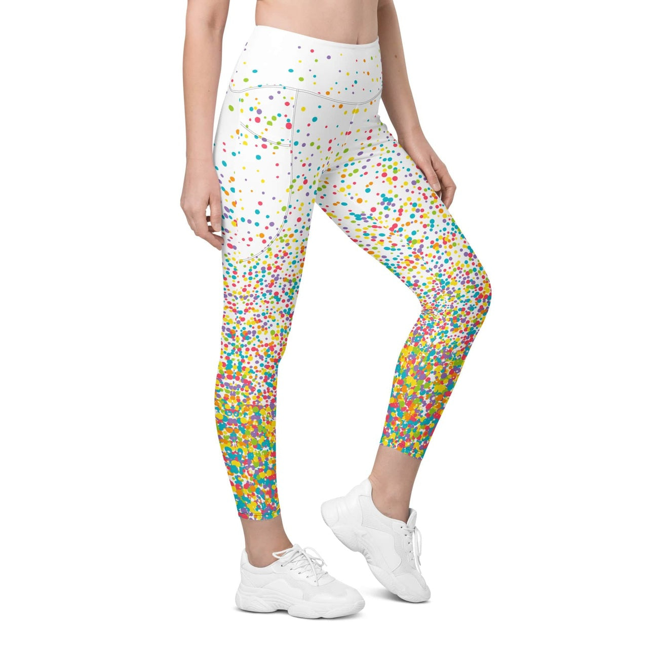 Candy Splash Ombre Leggings With Pockets