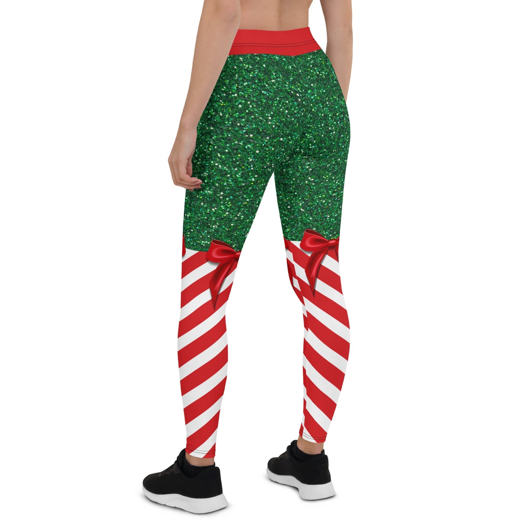 Eye-Catching Candy Stripe Christmas Leggings | FIERCEPULSE