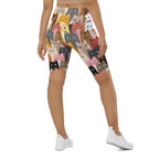 Cartoon Cats Biker Shorts