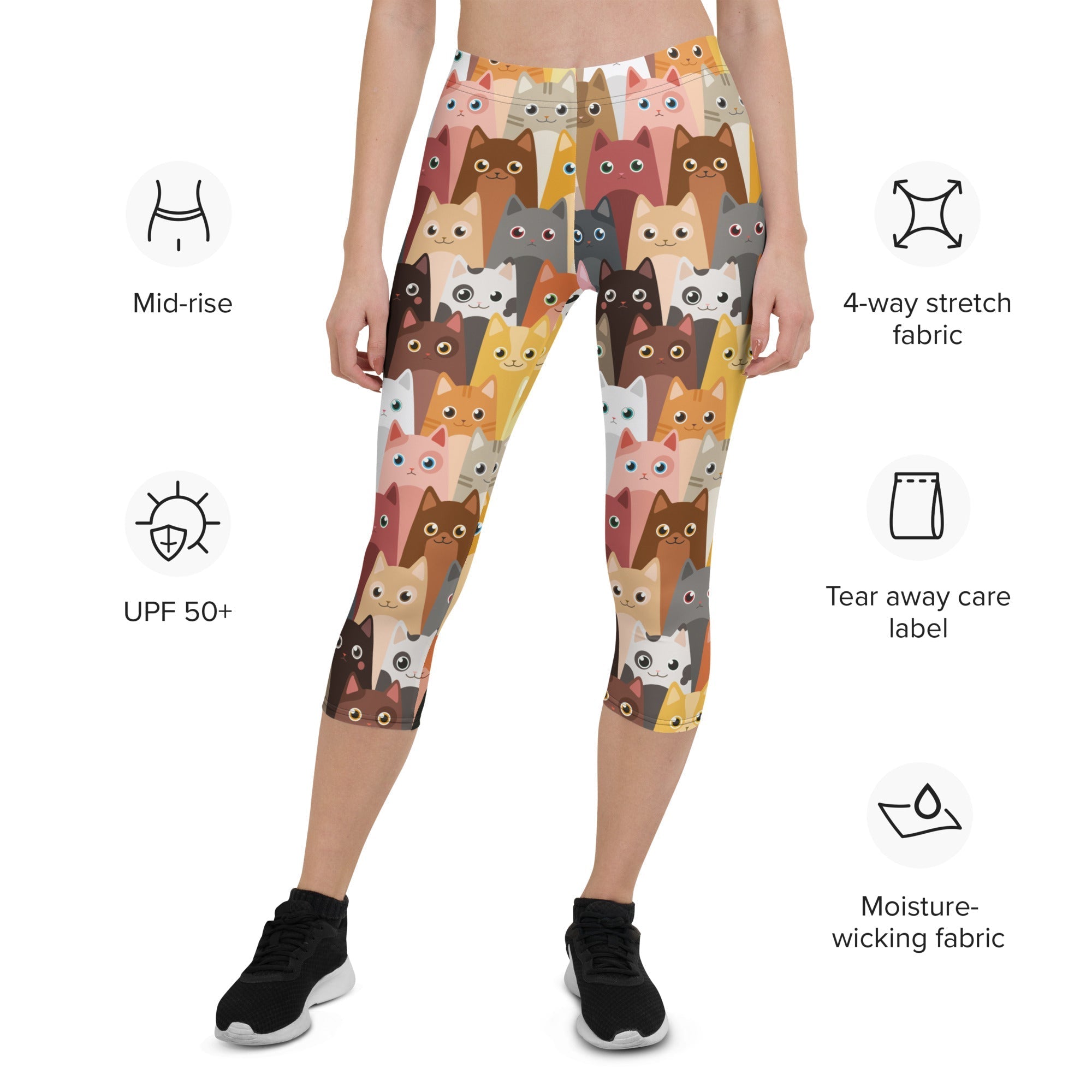 Cartoon Cats Capris