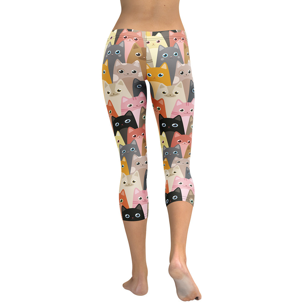 Cartoon Cats Capris