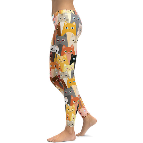Cartoon Cats Leggings