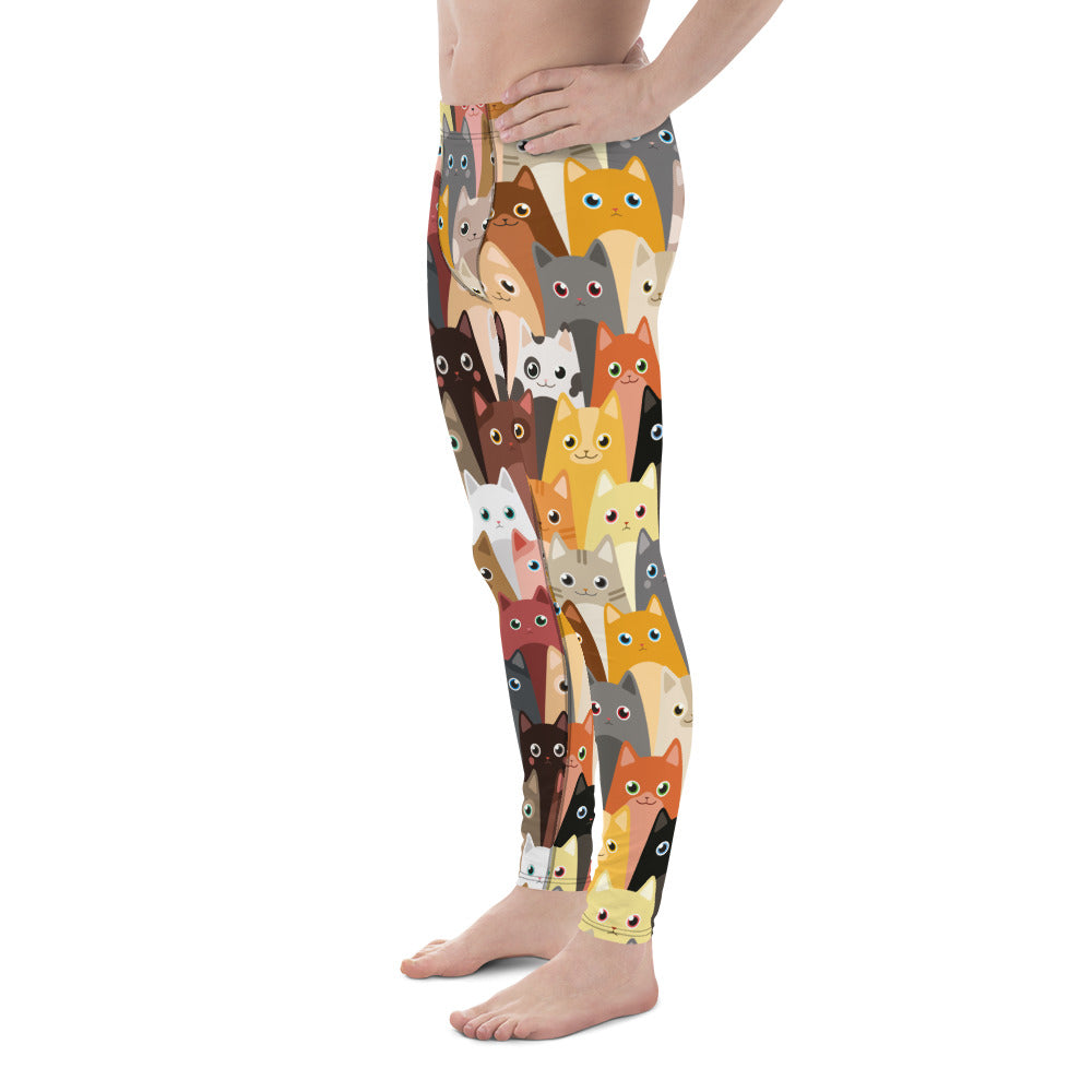Cartoon Cats Men's Leggings