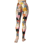 Cartoon Cats Yoga Leggings